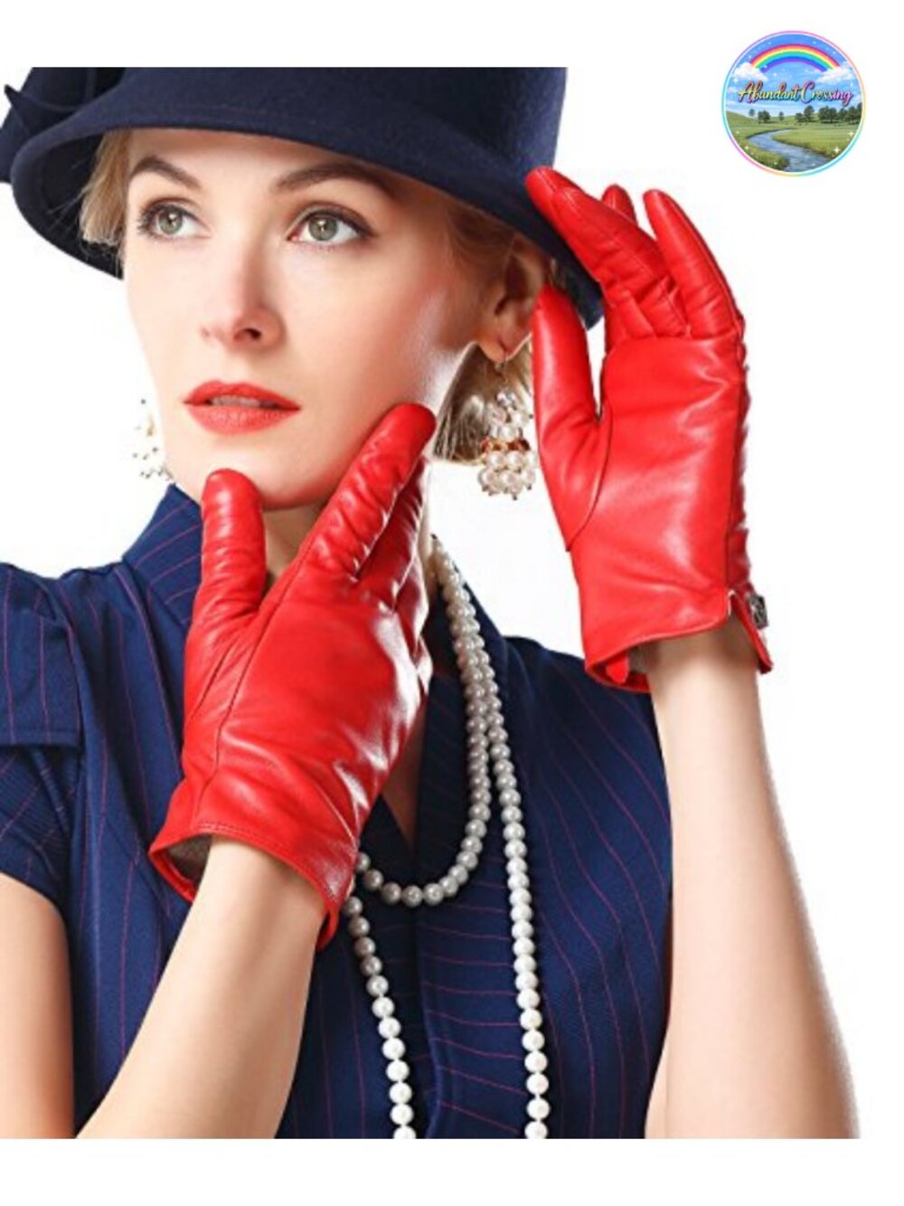 Italian Lambskin Leather Gloves Touchscreen Winter Warm